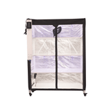 Grower's Choice Propagation Pro-Pod cloning system, a multi-shelf indoor grow tent with reflective interior and control panel.