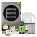 Harvest Right XL 7-tray pro stainless steel freeze dryer with premier vacuum pump, Mylar kit, pump oil, and guide.