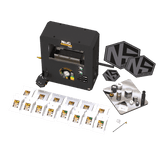 Nugsmasher Pro 20-ton rosin press essentials bundle with machine, extraction bags, tools, and containers.