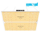 Spider Farmer 301H EVO full spectrum LED grow light with Samsung Horticulture LEDs and dimmable controller.
