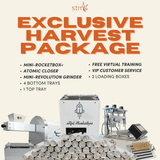 STM Canna Exclusive Harvest Package: includes Mini Rocketbox+, grinder, loading boxes, training, and VIP service.