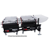 CenturionPro 3.0 tandem bud trimming system with clear chambers, black base, red accents, and white hopper.
