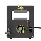 Dark gray NUG SMASHER PRO 20-ton rosin press. Features heated plates, digital temperature, pressure gauge, and controls.