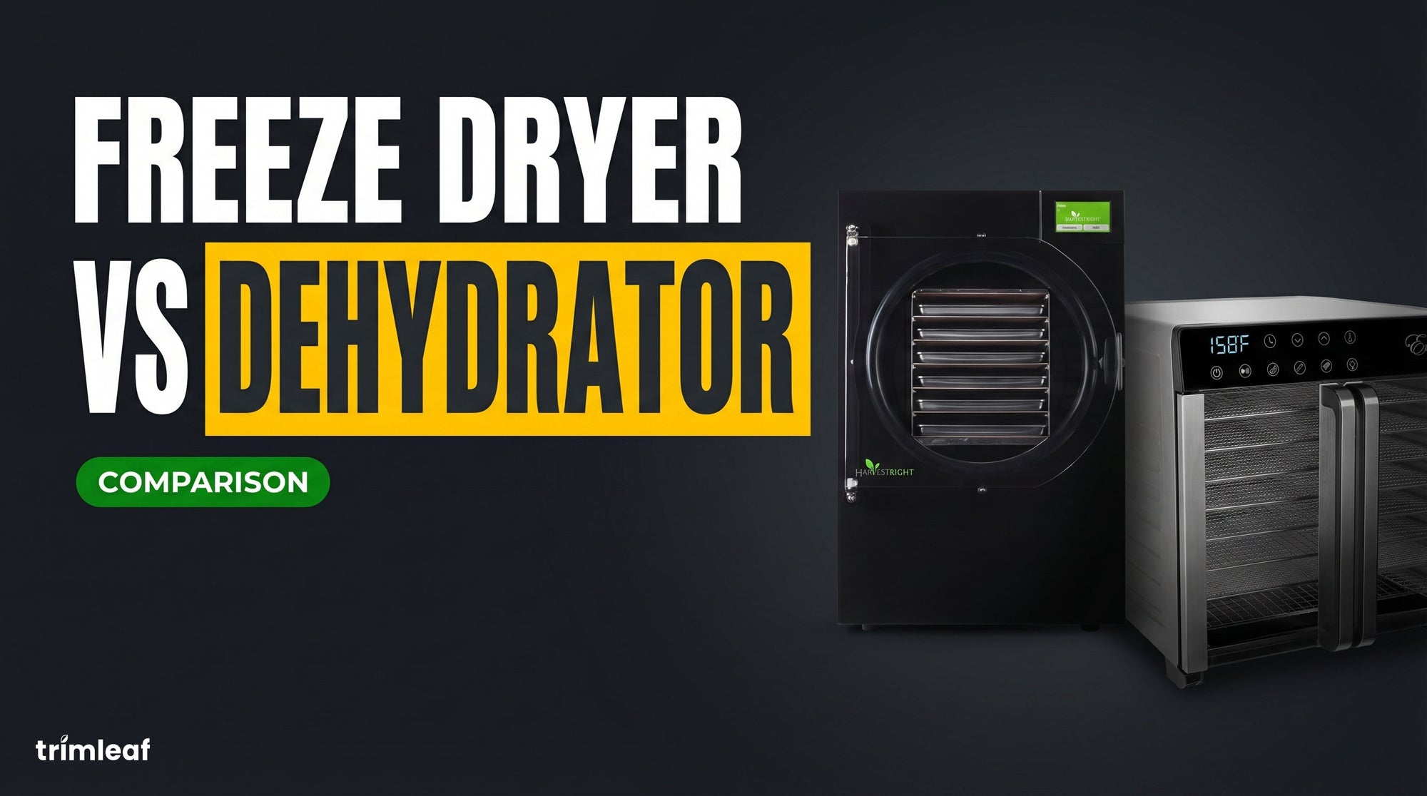 Cover image for \"Freeze Dryer vs Dehydrator\", Trimleaf blog