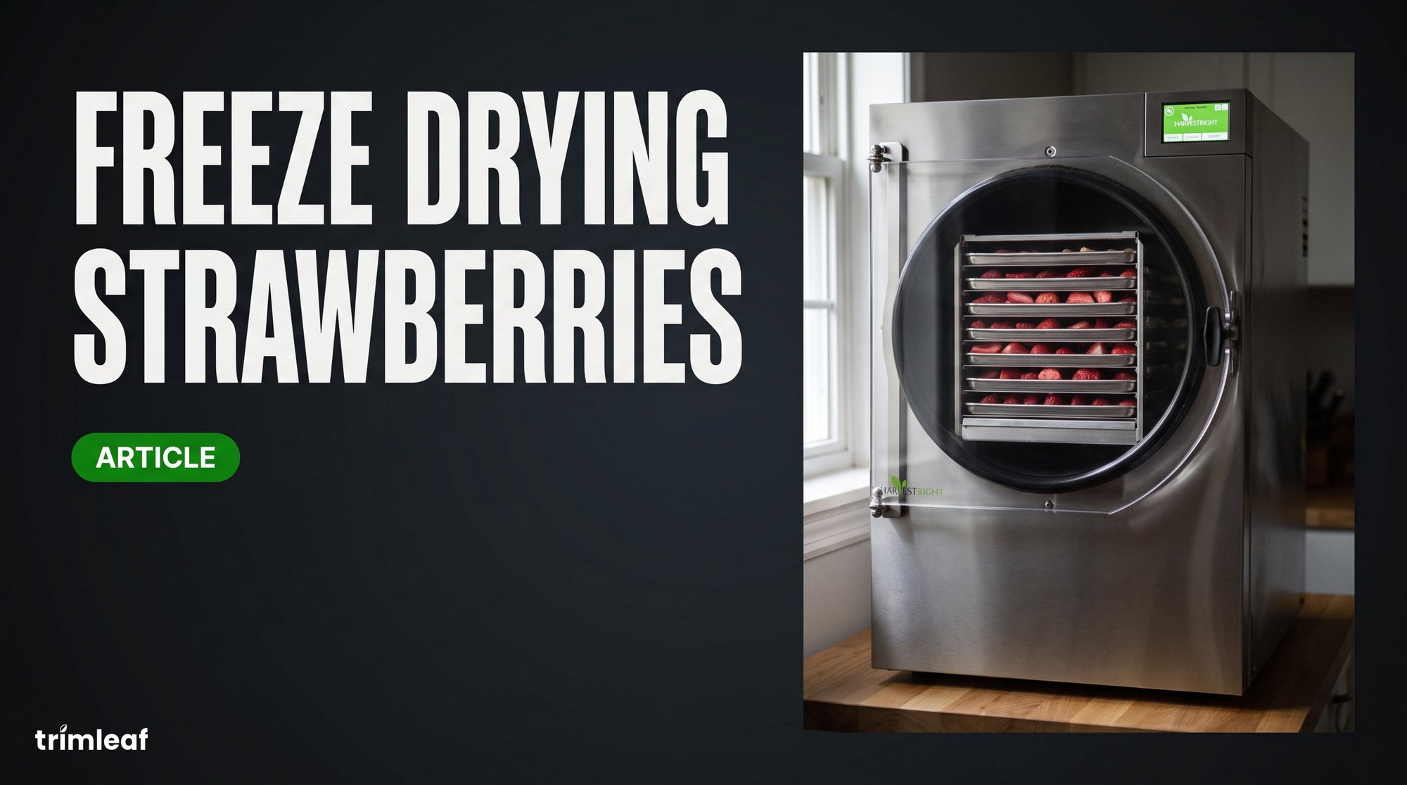 Cover image for "Freeze Drying Strawberries": Trimleaf blog