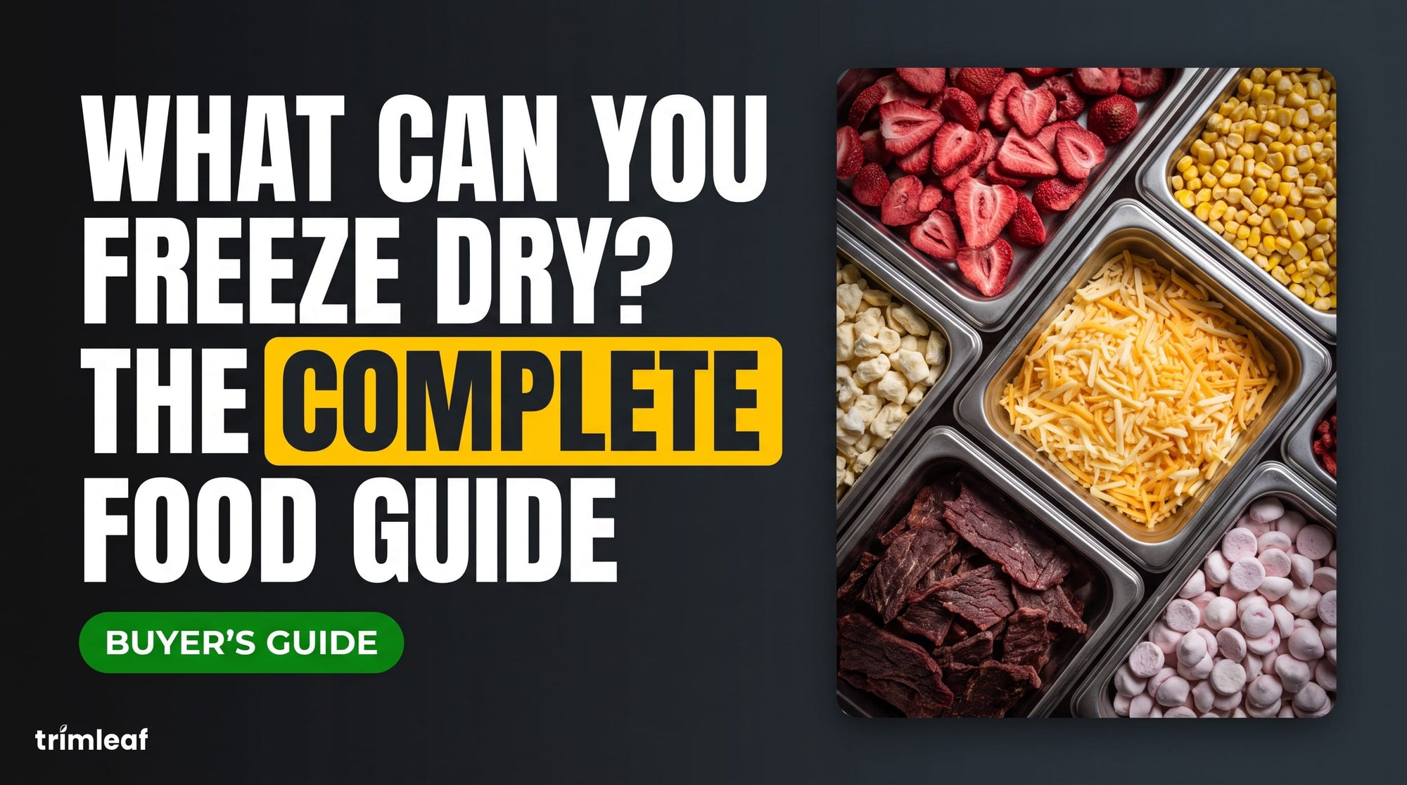 Cover image for "What Can You Freeze Dry? The Complete Food Guide": Trimleaf blog