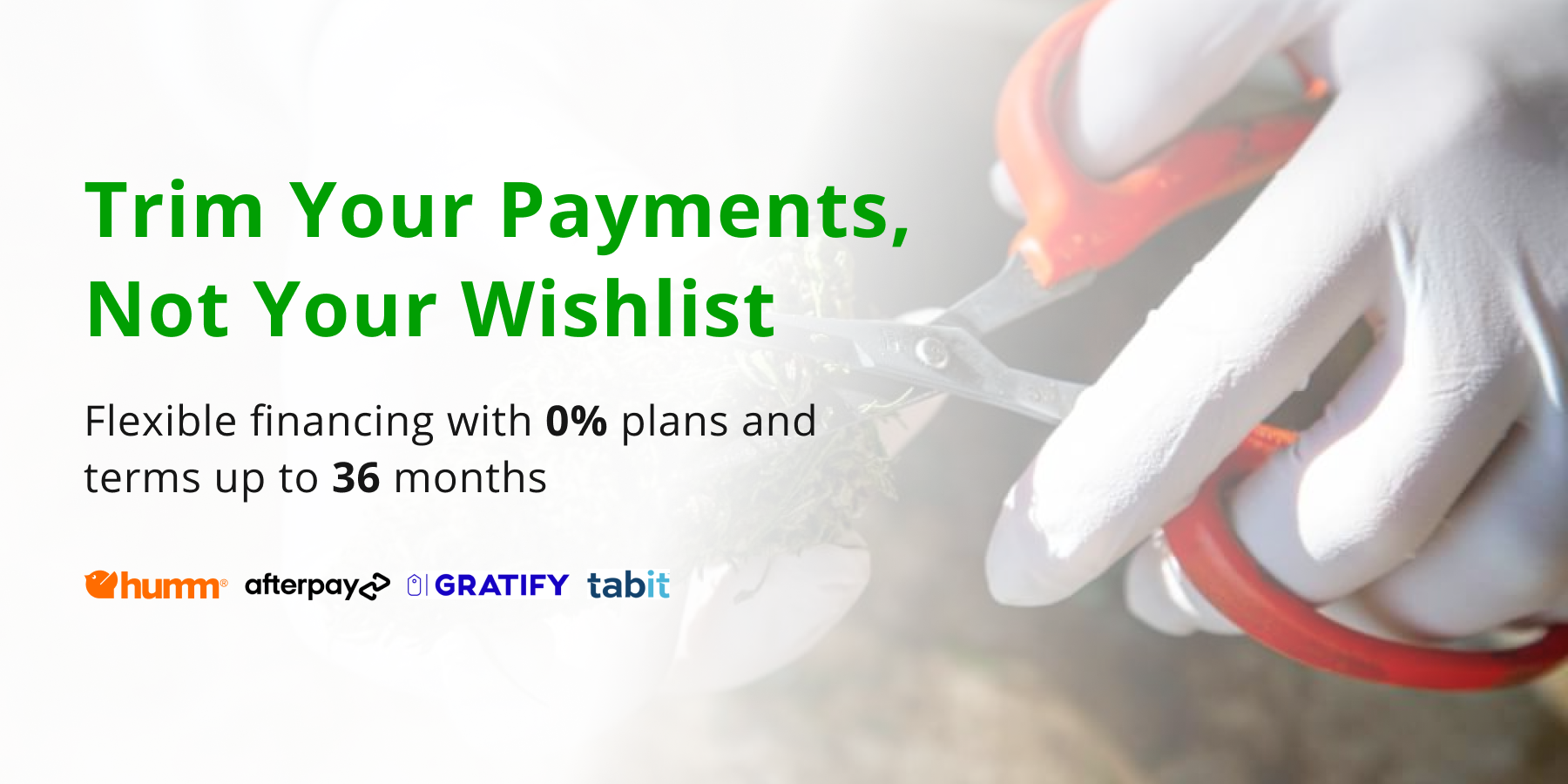 Financing with Trimleaf Starting at 0% 