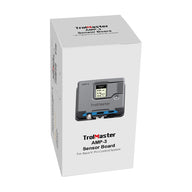 TrolMaster AMP-3 Sensor Board packaging with a grey device displaying readings.