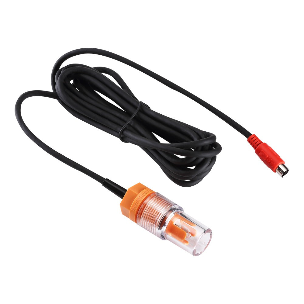 TrolMaster Green-X PCT-3 sensor probe with red connector and black cable on white background.