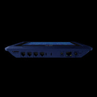 Blue TrolMaster NFS-3 environmental control unit with display, ports for micro SD, nutrient, medium, pumps, valves, internet, and DC power.