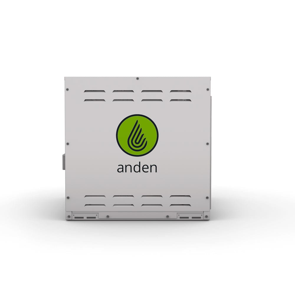 White Anden A320V3 dehumidifier with a green logo and vents, capable of 320 pints/day.