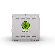 White Anden A320V3 dehumidifier with a green logo and vents, capable of 320 pints/day.