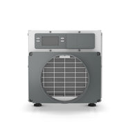 Anden A70 70-pint dehumidifier, grey and white, with digital control panel, ON/OFF, mode buttons, and front grille.