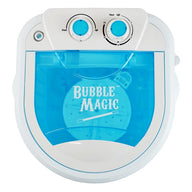 White and blue portable washing machine with 