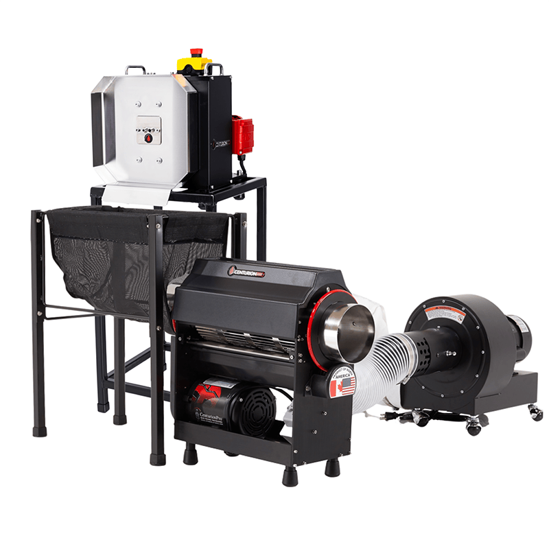 CenturionPro tabletop bud trimming & bucking machine bundle.