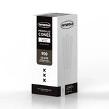 Futurrola 1 1/4 size pre-rolled cones: 900 classic white, 84mm cone, 26mm tip.
