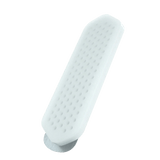 White Futurola mixing tool with textured dotted surface and a curved metallic scraper end.