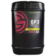 Black nutrient jug with GreenPlanet logo and 