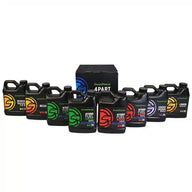 Green Planet 4 Part Hydro Fuel starter kit with multiple nutrient bottles and a box.