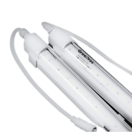 Two white LED grow light bars with 
