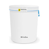 White 10-gallon mesh bubble bag with blue drawstring and "GUTENBERG'S DANK PRESSING CO. 220" label.