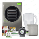 Harvest Right Large Pro 6-tray stainless steel freeze dryer, oil-free vacuum pump, mylar kit, trays, guide, & filter.