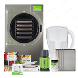 Harvest Right medium pro stainless steel freeze dryer, premier pump, Mylar kit, trays, and accessories.