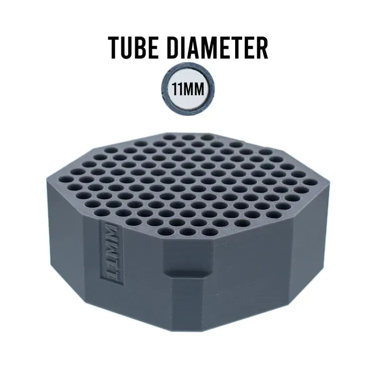 11mm tube diameter insert tray with 100 holes.