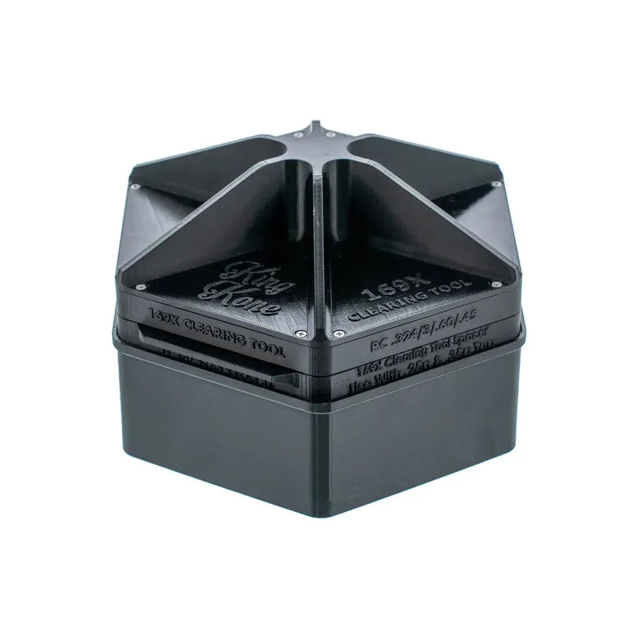 Black 169X King Kone clearing tool with compartments, text reads "King Kone".