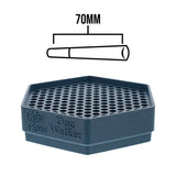 Hexagonal tray with 70mm cone slots and "King Dog Kone Walker" branding.