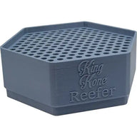 Gray King Kone Reefer tray with many small holes on top.