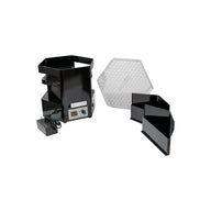 Black King Kone pre-roll cone filling machine with accessories and power adapter.