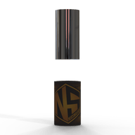 Nugsmasher 3.5g pre-press mold with a shiny metallic plunger and a cylindrical base featuring the 'NS NUGSMASHER' logo.