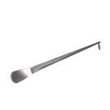 NugSmasher Everything Tool. Long, metallic tool with a flat, rounded scooping end, ribbed handle, and orange tag.