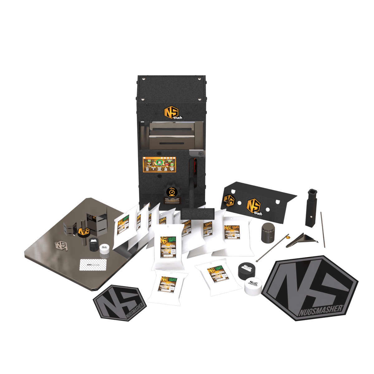 NugSmasher NugSmasher Touch 12 Ton Rosin Press Essentials Bundle