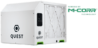 Quest 155-pint dehumidifier with M-Corr Technology and hexagonal logo