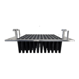 STM Canna 72-joint mini bottom tray with black conical holders for automated pre-roll production.