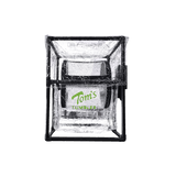 Tom's Tumble Trimmer 1600 dry bud trimming machine, two-tiered with black frame and clear covers.