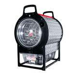 Triminator Mini dry bud trimmer with a diamond plate body, clear viewing window, and transparent collection bin.