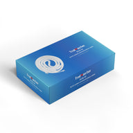 A coiled white RJ12 communication cable is shown on a blue Trollmaster ECS-10 box.