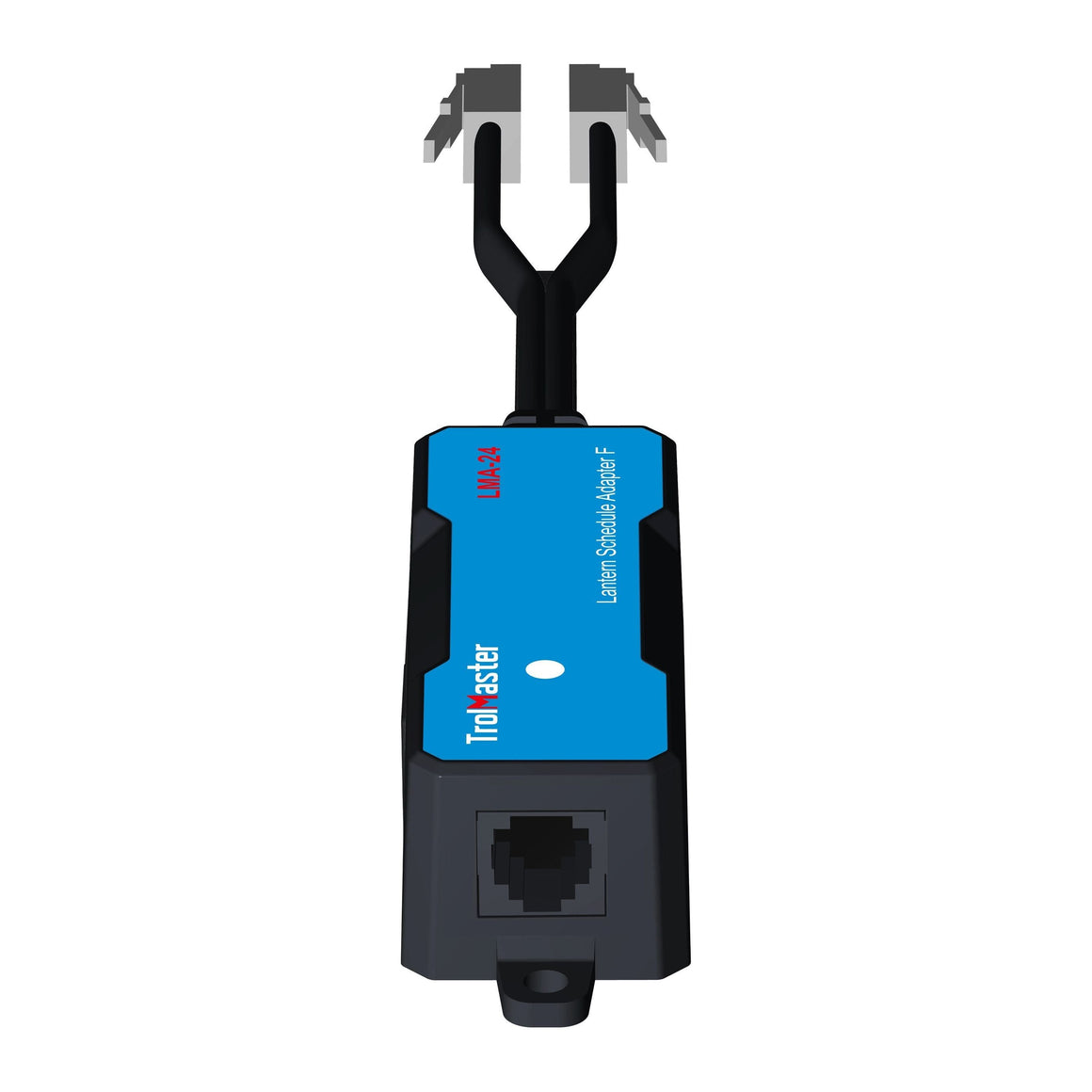 TrolMaster LMA-24 Lantern Schedule Adapter F with RJ45 port & two RJ45 connectors.