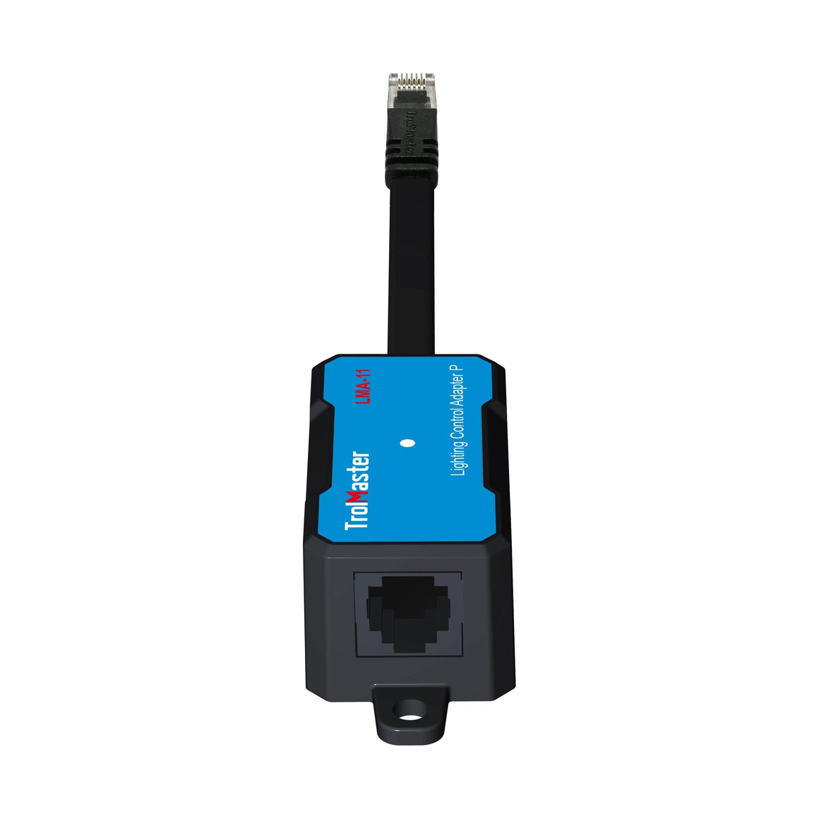 TrolMaster LMA-11 Lighting Control Adapter P with RJ45 connector and Ethernet port.