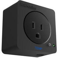 Black smart plug with 