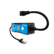TrolMaster LMA-14G 0-10V Group Control adapter with RJ45 and green connector cables.