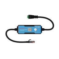 TrolMaster LMA-14G 0-10V group control lighting adapter with RJ45 and green connector.