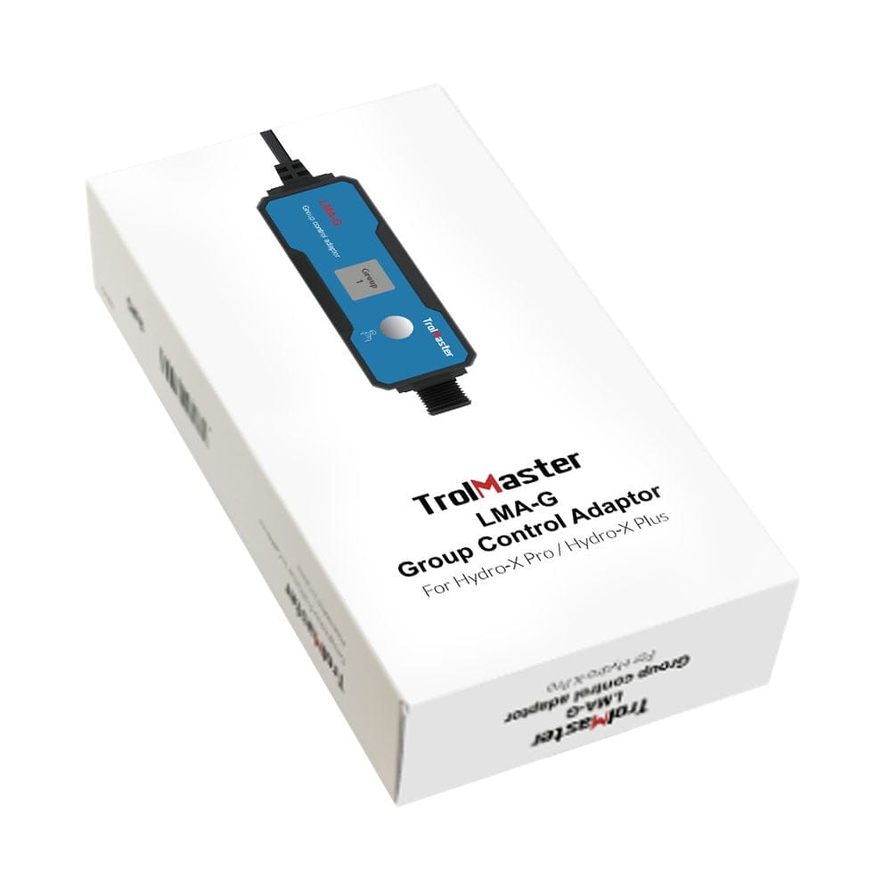 TrolMaster LMA-G group control adapter for Hydro-X Pro/Plus lighting systems.