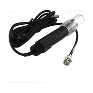 Black pH sensor with clear top and BNC connector.