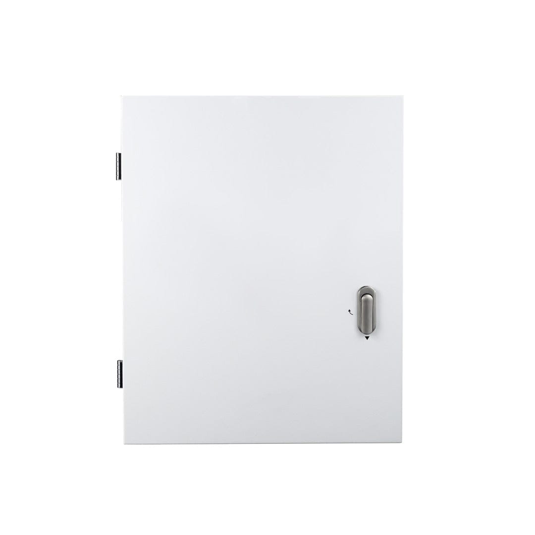 White replacement door for TrolMaster SCC-1/SCC-3 with silver lock.