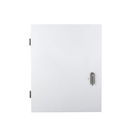 White replacement door for TrolMaster SCC-1/SCC-3 with silver lock.
