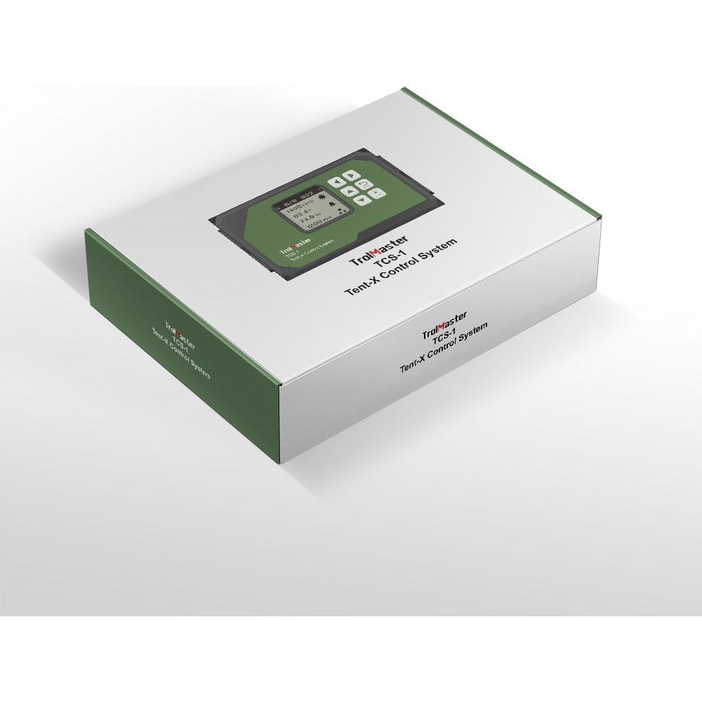 TrolMaster TCS-1 Tent-X Control System product box with a graphic of the controller.